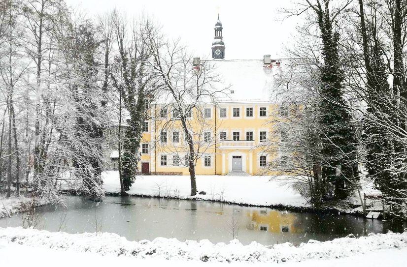Das Museum Schloss Lübben im Winter.