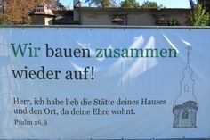 In Großröhrsdorf steht das »Wir« nach dem Kirchenbrand im Vordergrund. Foto: Matthias Stark