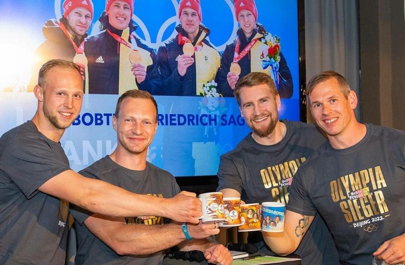 Francesco Friedrich und sein Team.