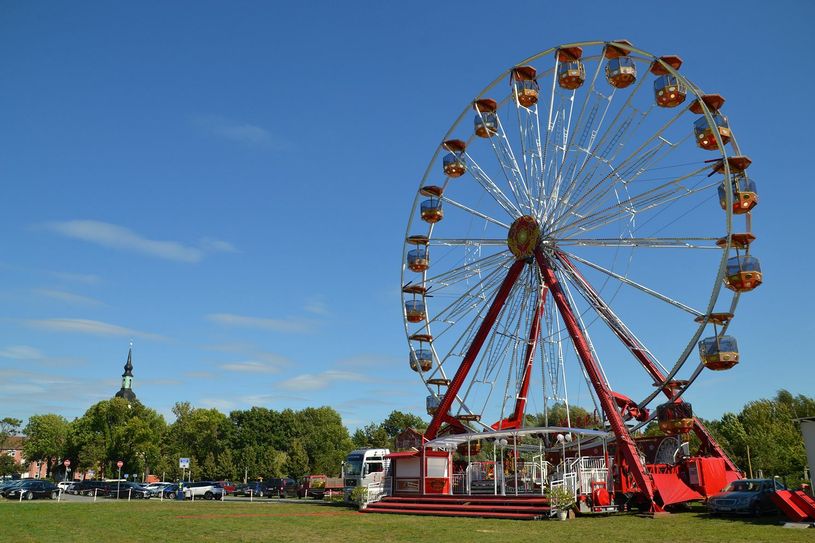 Das Riesenrad in der Postsstraße in Lübbenau. Foto: FF