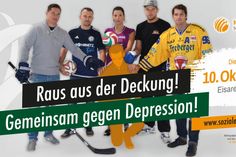 Teil der Arbeit des Bündnisses gegen Depression ist die Kampagne „Raus aus der Deckung!“, in deren Rahmen am 10. Oktober ein Benefizspiel der Lausitzer Füchse und der Tornados Niesky stattfand. Auch diese Veranstaltung ist Teil der Woche der seelischen Gesundheit. Foto: Soziales Netzwerk Lausitz