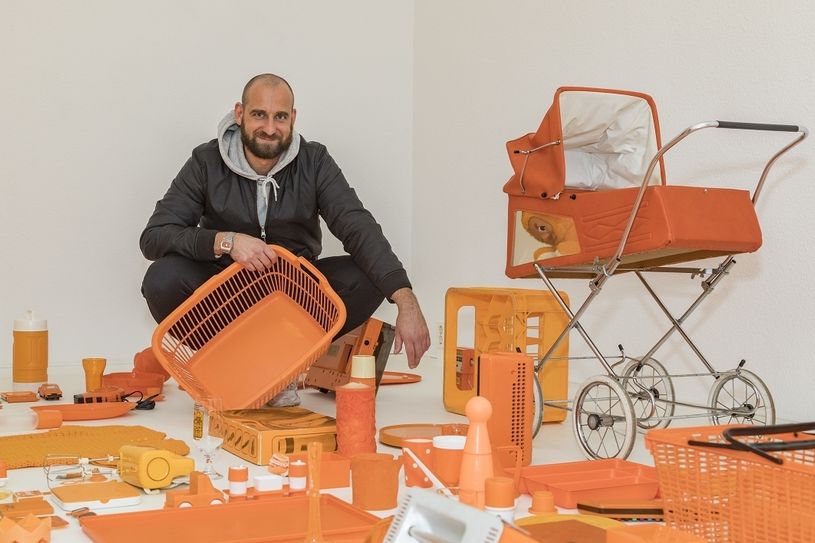 Martin Maleschka, Künstler aus Cottbus, hat die Ausstellung gestaltet. Fotos: Jens Kirchschläger