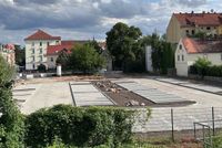 Ansicht neue Parkplätze am Wochenmarkt