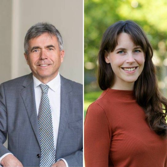 Landrat Michael Harig und Marie Neuwald vom Bundesverband NABU äußern sich über die Wolfsregulierung. Foto: privat