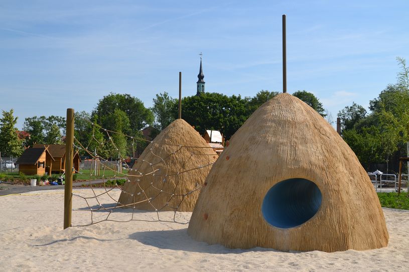 Am Freitag, 5. Juli, 16 Uhr, wird der Themenspielplatz „Spreewaldreich“ an der Poststraße in Lübbenau eröffnet. Fotos: Mandy Kunze/Stadt Lübbenau