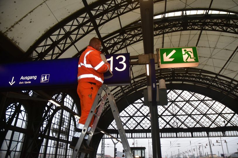 Der neue Bahnsteig 13 hatte bisher die Nummer 18.