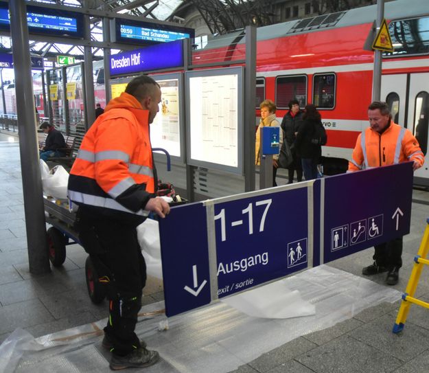 Aus Bahnsteig 17 wird ab Sonntag die 12.