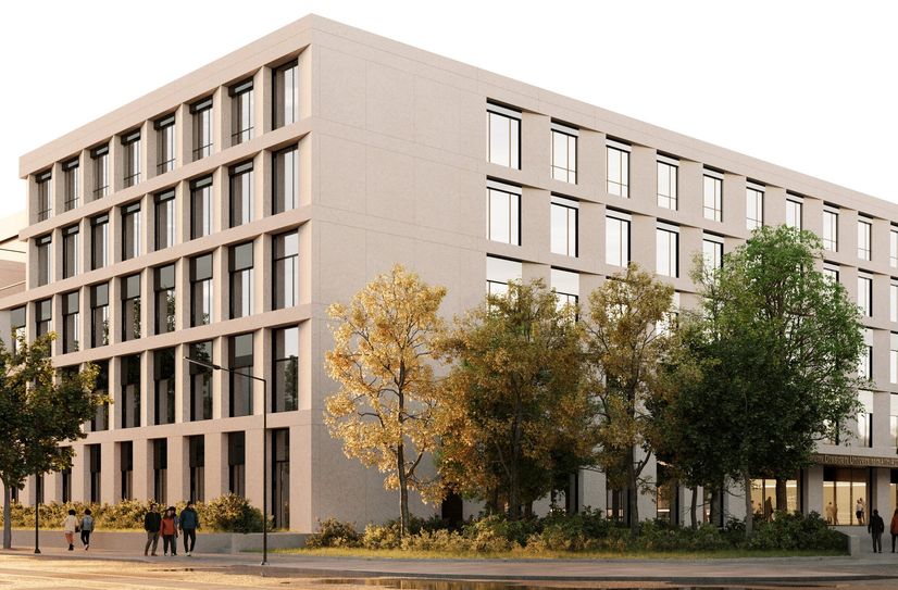 Planungsansicht zum Neubau Herzzentrum Dresden.