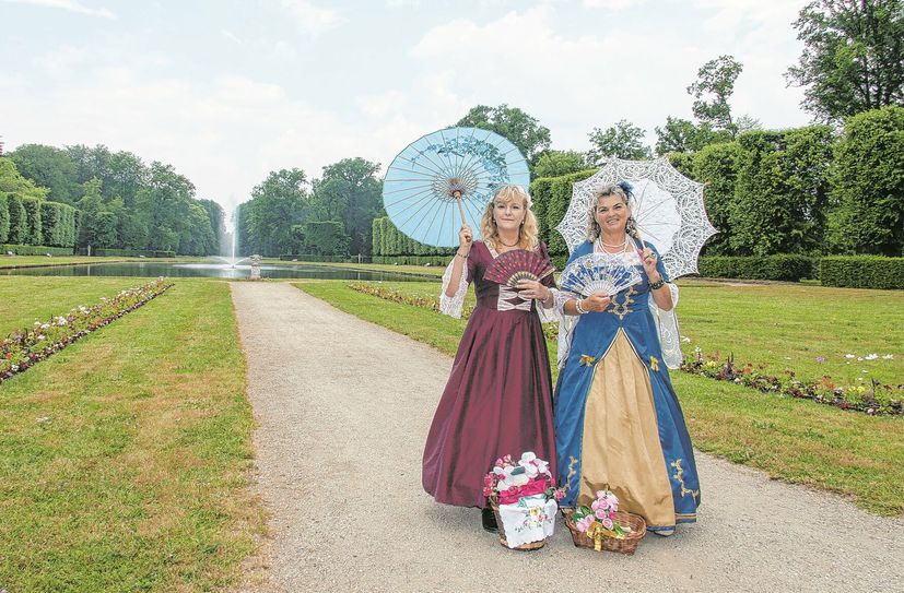 Während der Führungen werden historische Persönlichkeiten über Geschichte und Besonderheiten des Gartens plaudern.   Foto: PR