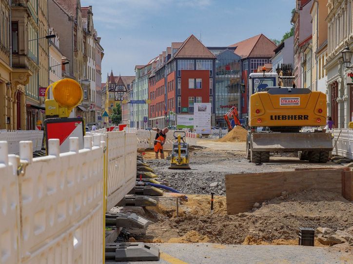 Neugasse wird komplett umgekrempelt. Fotos: Geyer