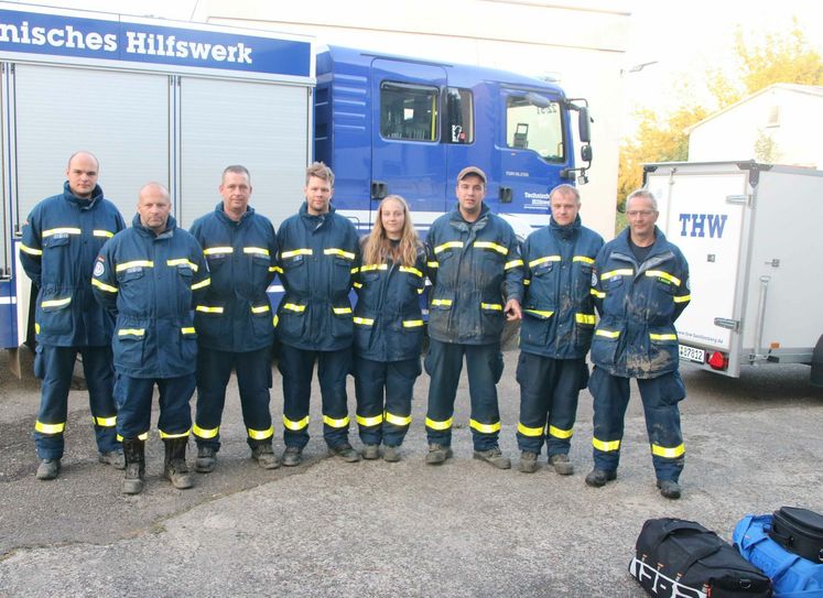 Senftenberger THW-Helfer kehrten aus dem Hochwasser-Katastrophengebiet zurück. Foto: B. Naumann