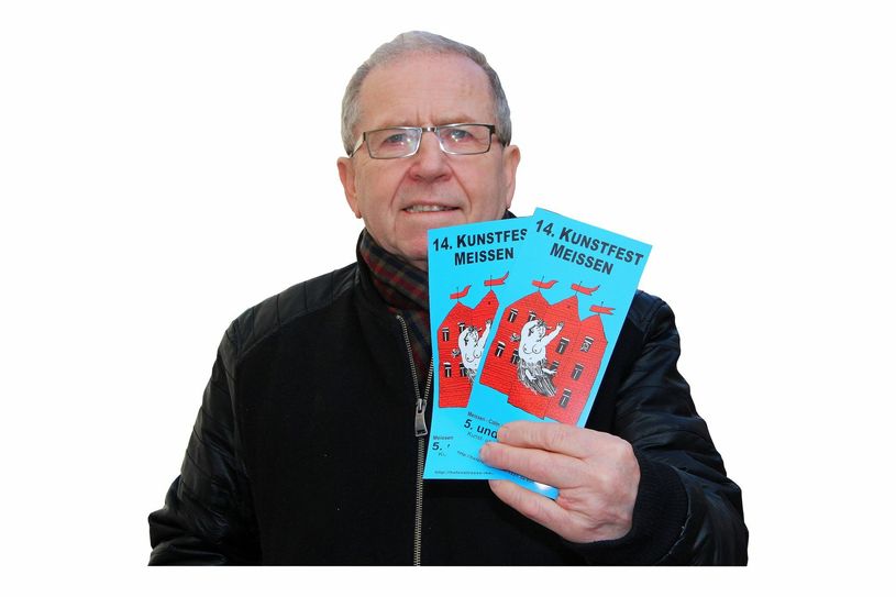 Peter Hänke, Messeleiter des 14. Kunstfestes in Meißen, freut sich auf 160 nationale und internationale Künstler und Kunsthandwerker. Foto: Farrar