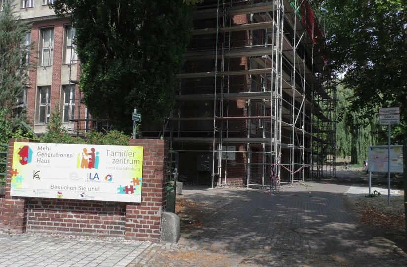 Das MGH in Lauchhammer wird zurzeit saniert.