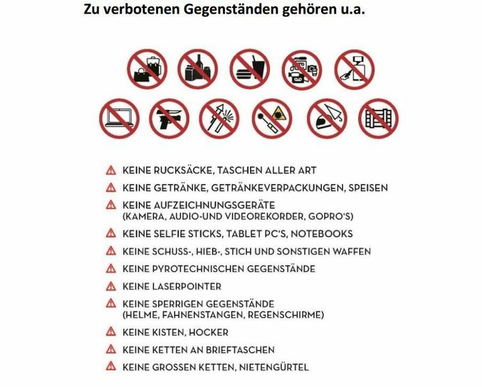 Hinweistafel des Konzertveranstalters ARGO Konzerte GmbH vor dem Sting-Konzert in Dresden.                     Foto: ARGO