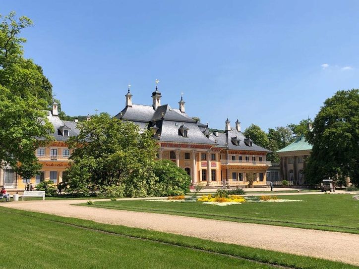 Schlosspark Pillnitz im Frühling.