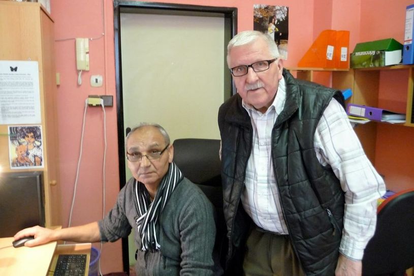 Miroslav Grajcar und Klaus Fiedler (v. li.) nach ihrer erfolgreichen Arbeitsberatung. Foto: privat