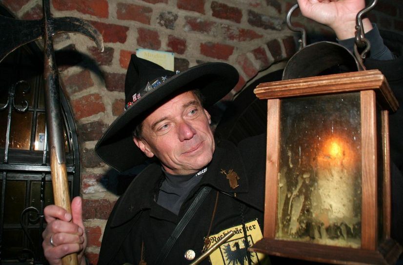 Lübbens Nachtwächter Frank Selbitz.