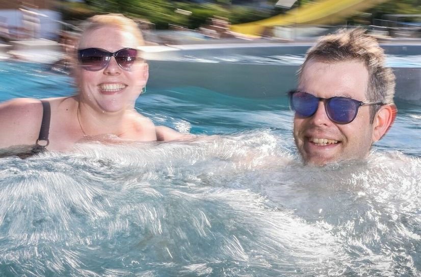 Am Stausee Cossebaude werden erstmals Zelt-Saunen aufgestellt.