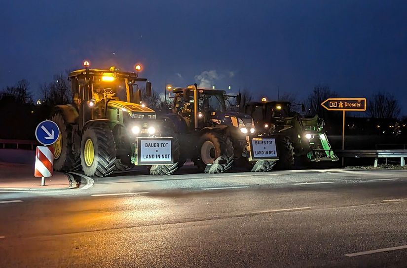 Auch die Autobahnauffahrten in OSL sind von der bundesweiten Protestaktion betroffen.