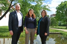 Das Team der Präsenzstelle Westlausitz: V.l. Christian Rapp, Dominique Franke-Sakuth und Silke Söldner (v.l.n.r.). Foto: Präsenzstelle
