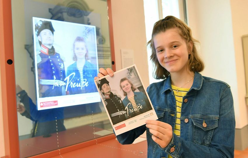 Eindeutig eine Preußin: Marie Michler aus Hohenleipisch hat den Identomaten befragt. (LKEE/Rösler)