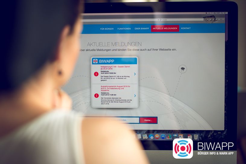 Die Warn-App BIWAPP ist ab sofort in der Radebeuler Bürger-App integriert. Foto: BIWAPP