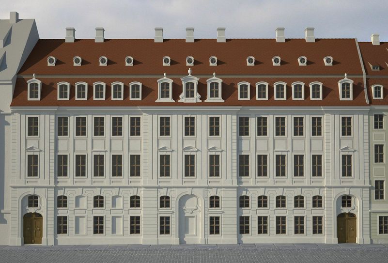 Entwurf der GHND nach historischem Vorbild. Visualisierung Arte4DD