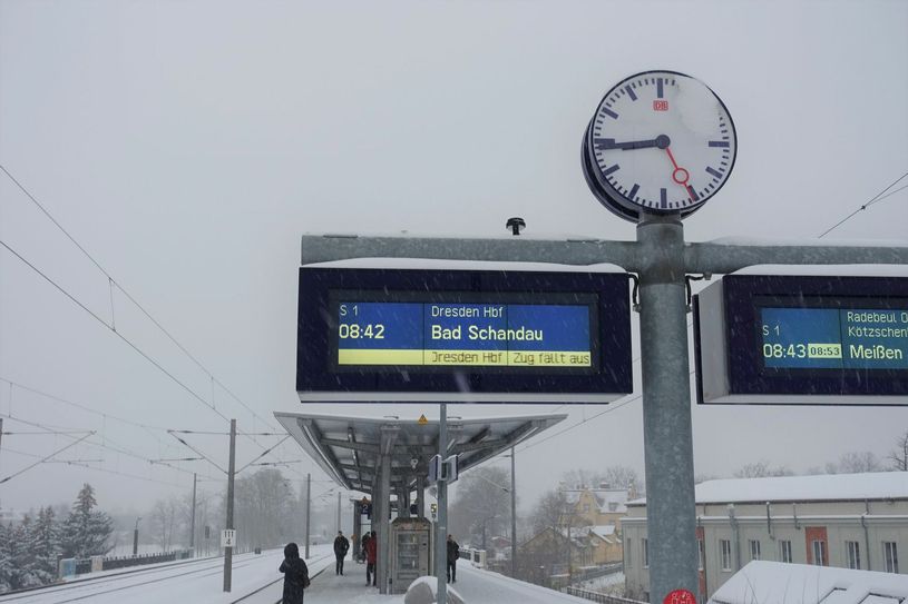 Mehrere Verbindungen auf der Linie S1 zwischen Meißen und Bad Schandau fielen aus. Fotos: Schramm