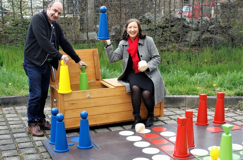 Stephen Müller und Christine Graf mit ihrem Spiel.