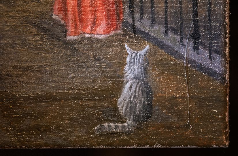 Katze »Lady« samt Schnurrbarthaar ist natürlich auch wieder im Bild präsent.