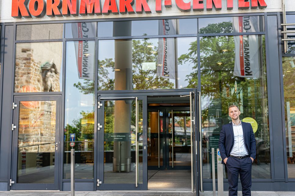 Alexander Kuckshaus hat seit September vergangenen Jahres die Verantwortung im Kornmarkt-Center übernommen.