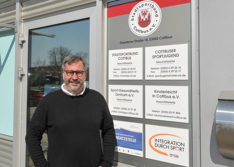 Tobias Schick, Geschäftsführer des Stadtsportbunds Cottbus. Foto: Peter Aswendt