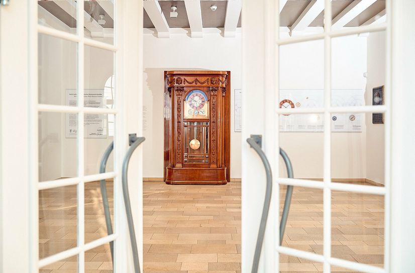 Astronomische Kunstuhr im Uhrenmuseum Glashütte.