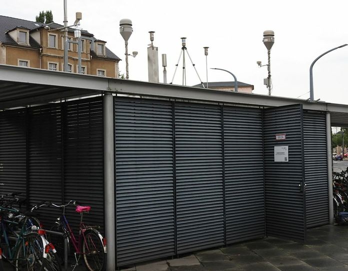 Luftmessstelle am Schlesischen Platz Foto: Pönisch