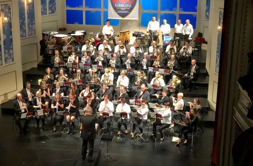 Ehemaligenblasorchesterkonzert 2018 im GHT Görlitz zum 50. Jahrestag des JBO.