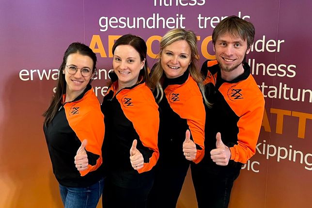 Daniela Pinkert, Kristin Hovorka, Marina Heimann und Maximilian Estermann sind das Team des Vorstandes der Tanzwerkstatt Dresden.