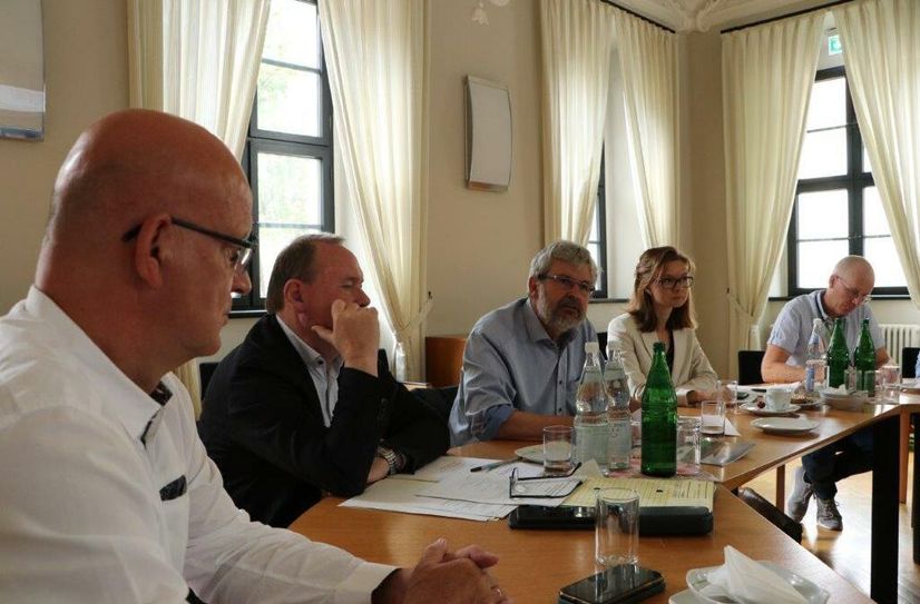 Arbeitsgespräch mit Axel Vogel über die Strategie für den Ausbau der erneuerbaren Energien im Landkreis.