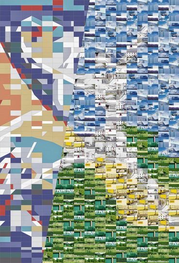 Der Entwurf zeigt, wie sich Sascha Bochert das neue Wandbild vorstellt. Visualisierung: Sascha Bochert