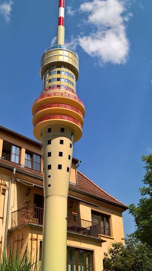 Fernsehturm to go – am 24. Juni in Dresden auf der Dresdner Straße 126. Foto: Verein