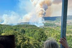 Blick auf Brand von Janov aus.