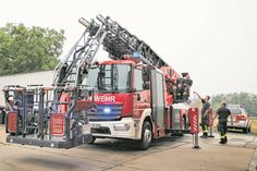 Das neue Drehleiterfahrzeug der Riesaer Wehr kommt im richtigen Moment. Zahlreiche Brände haben die Kameraden in den vergangenen Wochen stark gefordert.