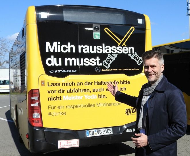DVB-Vorstand Lars Seiffert hofft, dass die originelle Werbung in eigener Sache Früchte trägt.