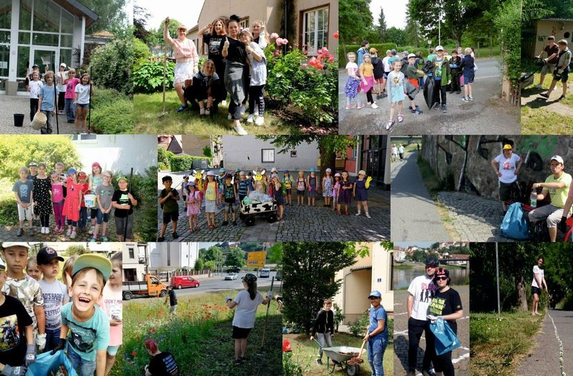 Helferinnen und Helfer beim Frühjahrsputz 2021 unter dem Motto "Jeder putzt vor seiner Tür". Diesmal wird es wieder eine gemeinsame Aktion geben.