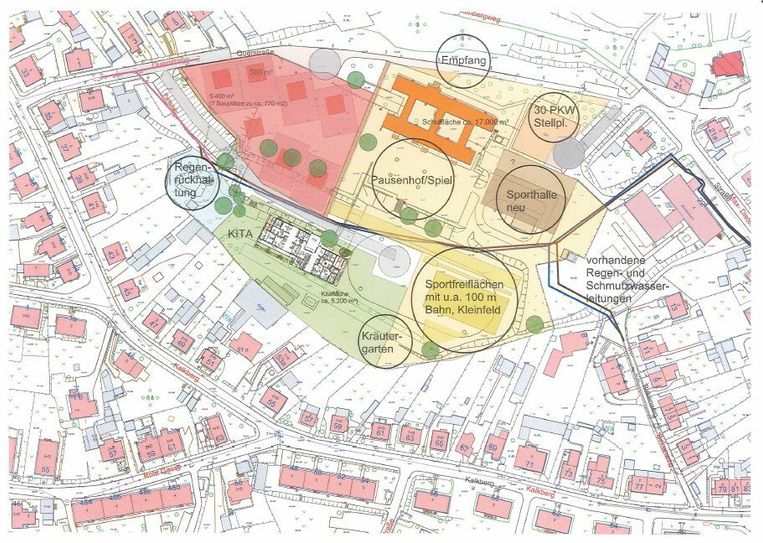 Lageplan Kalkberg. Grafik: Stadt