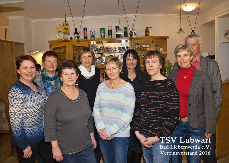 Der Vorstand des TSV Lubwart Bad Liebenwerda.