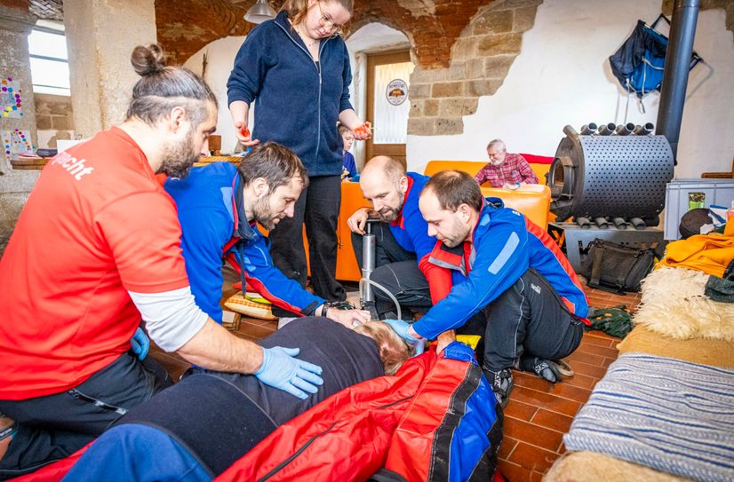 Jährlich zu trainieren ist für die Kameraden wichtig, um fit zu bleiben und für den nächsten Einsatz im Elbsandsteingebirge gewappnet zu sein.