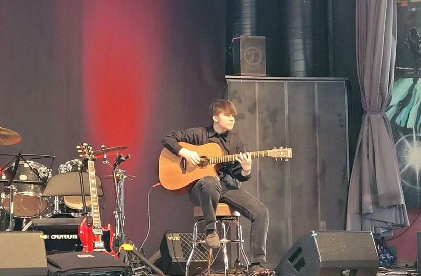 Hanna Schiemenz auf der Bühne.