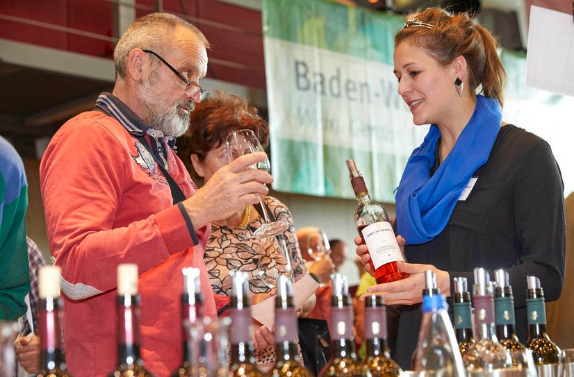 Auf der Weinmesse kann man probieren und und seinen Geschmackssinn sensibilisieren für die feinen Nuancen, die die einzelnen Weine auszeichnen.