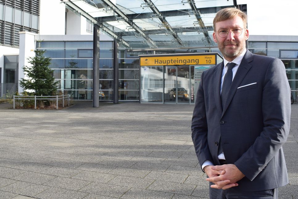Beim Pressegespräch gab der neue Chef der Oberlausitz-Kliniken, Jörg Scharfenberg, einen Ausblick für künftige Investitionen.