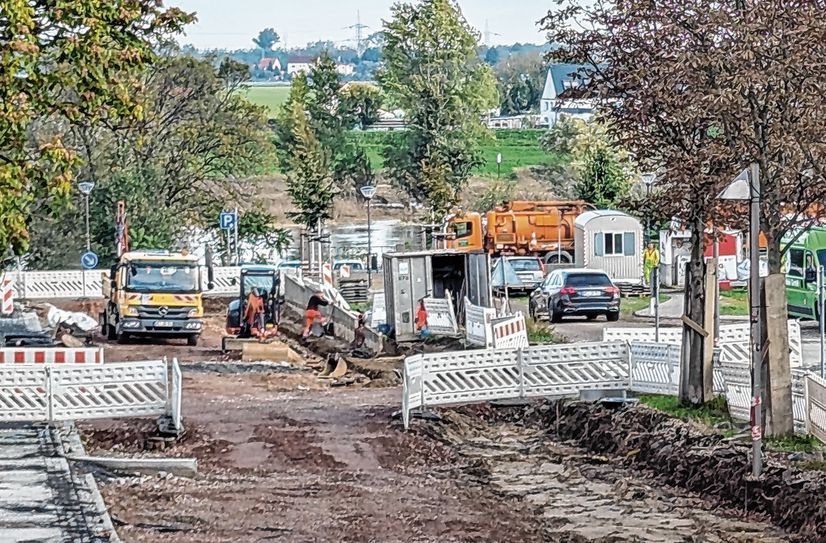 Sanierung läuft planmäßig: Straße an der Gasanstalt bekommt sogar einen neuen Spielplatz.
